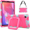 DETUOSI Case for Samsung Tab A7 Lite 8.7 inch 2021 Release SM-T220/T225/T227u Shockproof Protective Cover for Galaxy Tab A7 Lite 8.7 inch (360°Rotatable Stand &amp Shoulder Strap) Camouflage Rose R