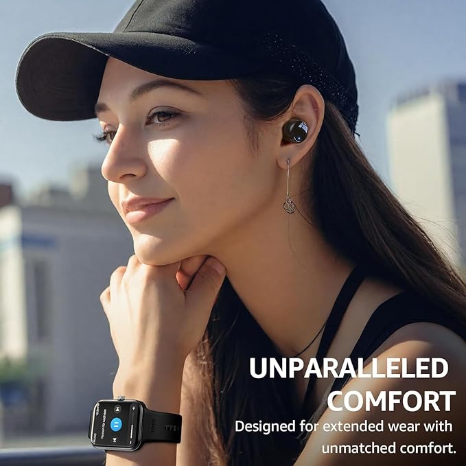 TOZO T6 Wireless Earbuds Bluetooth 5.3 Ear Buds Stereo Sound in Ear Headphones 50 Hours Playtime Wireless Charging Case APP Customizable EQs IPX8 Waterproof Earphones