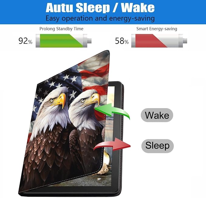 Patriotic American Flag Bald Eagle