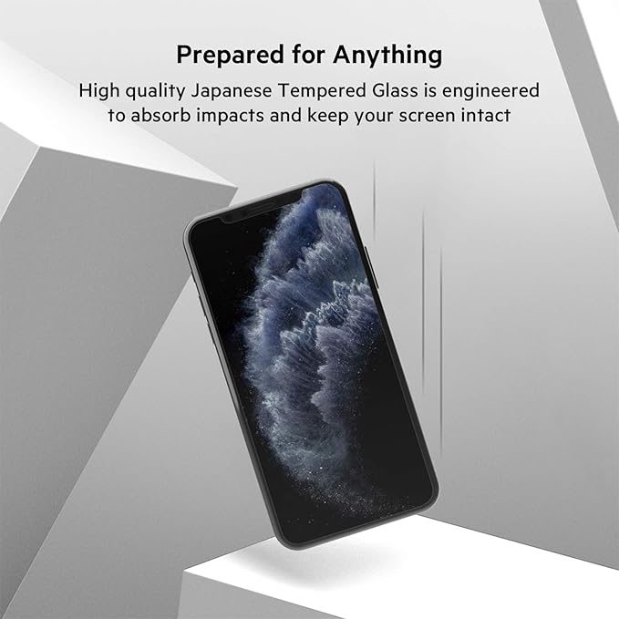 Belkin Screen Protector for Apple iPhone 11 Pro Max or iPhone XS Max with Antimicrobial-Treated and Included Easy Align Tray for Simple Bubble Free Installation ScreenForce TemperedGlass