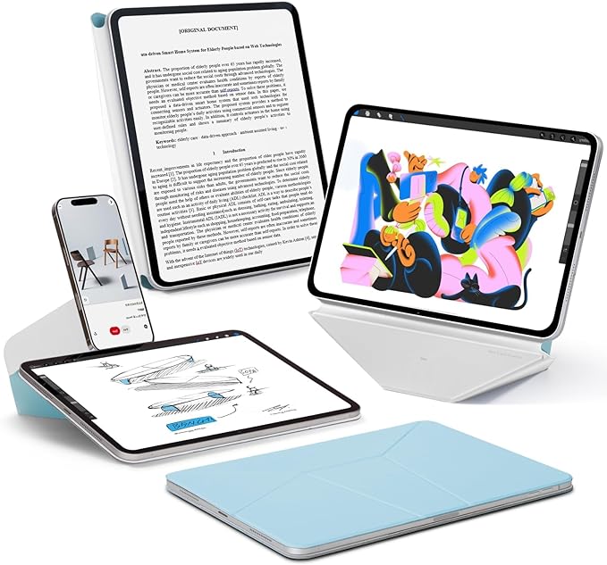 MOFT Dynamic Folio Case for iPad Pro 11 (4th 2022 | 3rd 2021 | 2nd 2020) Slim Magnetic Stand Case with 20+ Viewing Angles Auto Wake/Sleep Soothing Mist x Misty Cove
