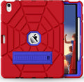 Grifobes for iPad Air 13 inch (M4/M3/M2) 2026/2025/2024 Heavy Duty Shockproof Rugged Protective Cover with Pencil Holder Built-in Stand for i Pad Air 6th Gen 13 (Red+Blue)