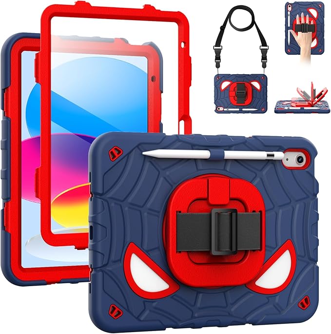 Navy Blue / Red
