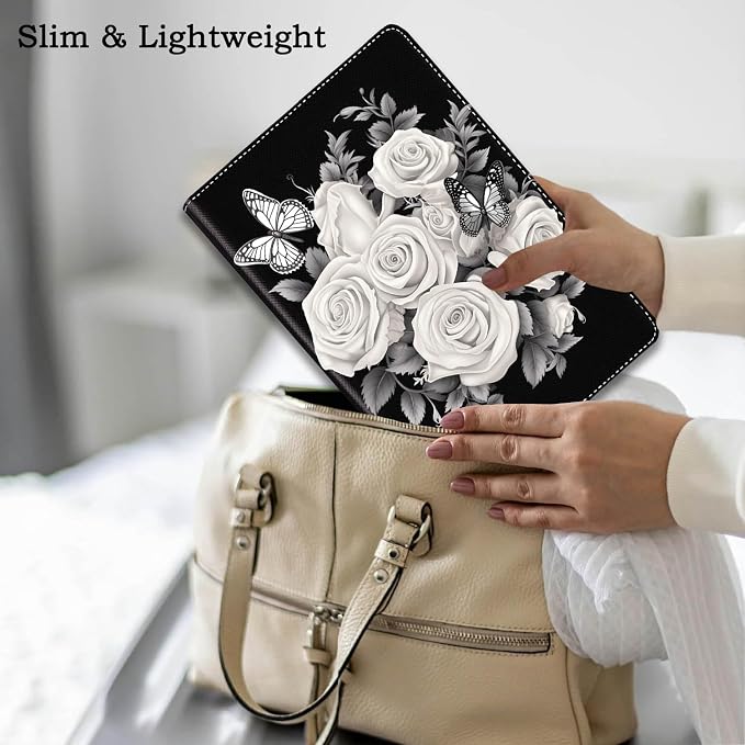 Black and White Rose Butterfly