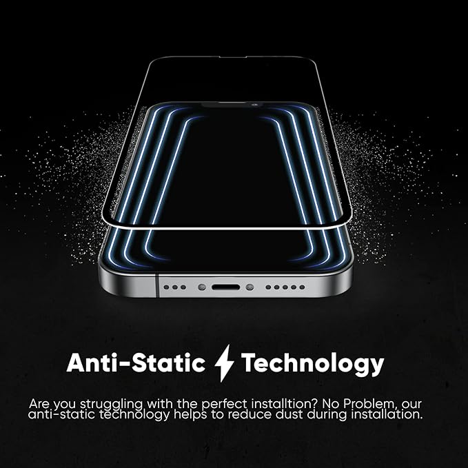 FLOLAB NanoArmour for iPhone 14 Pro Max Anti-Glare Screen Protector - Premium Tempered Glass Matte Surface Smooth Touch Easy Installation Anti-Dust