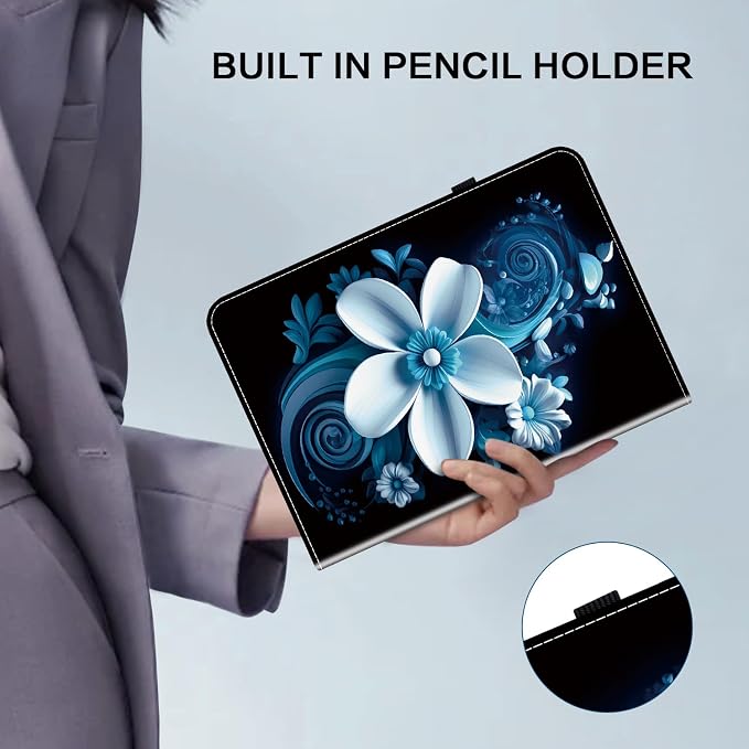 G_Black Blue Flower