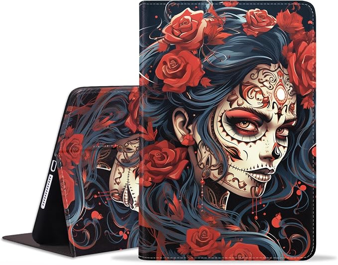 Sugar Skull Girl Roses