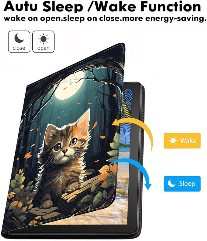 Cat Under the Moon