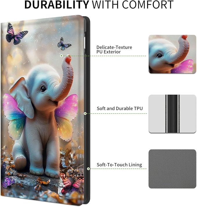 Baby Elephant with rainbow wings