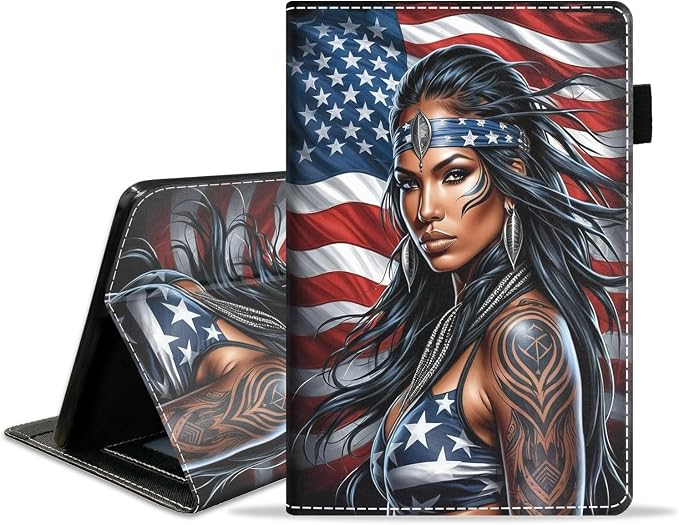 American Flag Tribal Girl