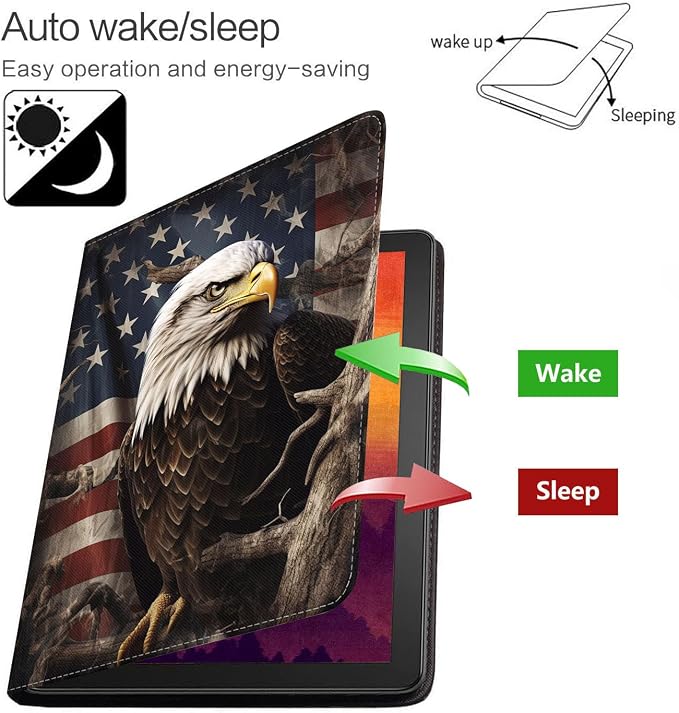 Patriotic American Flag Bald Eagle