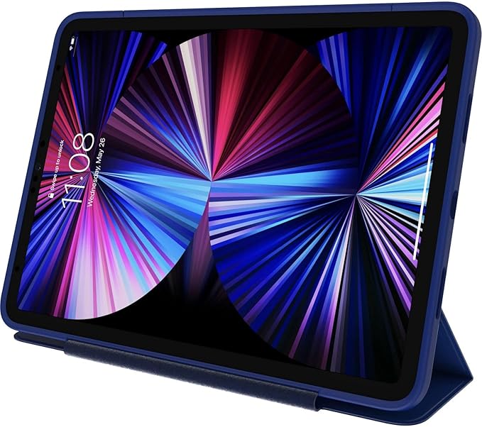 OtterBox - Symmetry Series 360 Elite Case for 11 iPad Pro 1st/2nd/3rd/4th/5th/6th Gen - Scratch-Resistant Tablet Case with Folio and Apple Pencil Holder (Yale Blue)