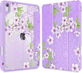 Mektron Case for 2026 iPad Air 13 inch M4 Cover Compatible 2025 iPad Air 13 inch M3 2024 iPad Air 13 inch M2 with Pencil Holder Shockproof Clear Shell Blossom Sakura-Purple