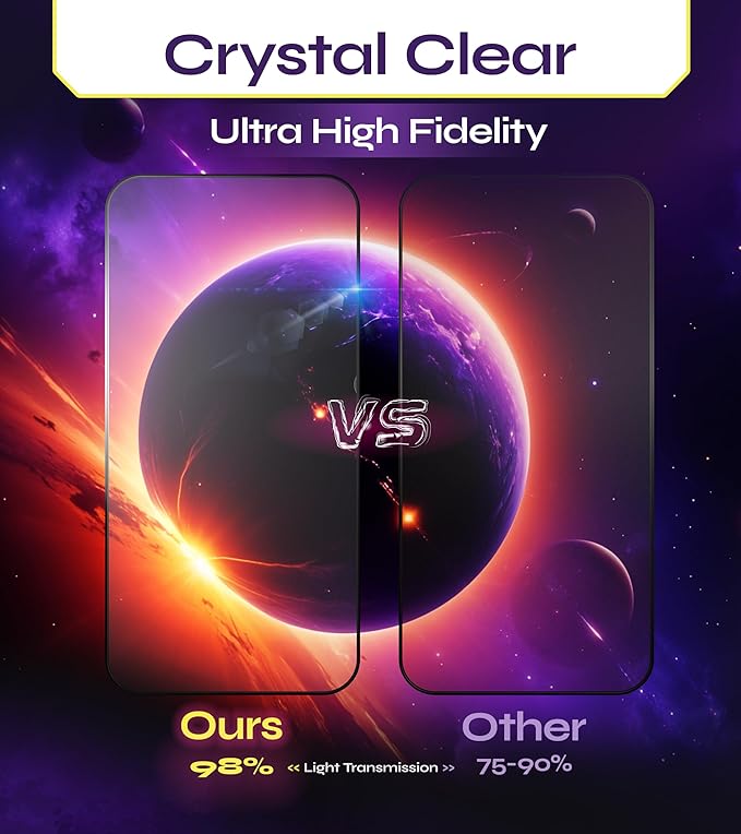 Defenslim for iPhone 17 Pro Max Screen Protector (2Pack) 6.9 Tempered Glass 9H Hardness Ultra HD Clear Case Friendly Easy Auto-Dust &amp Align Install Kit WonderShield