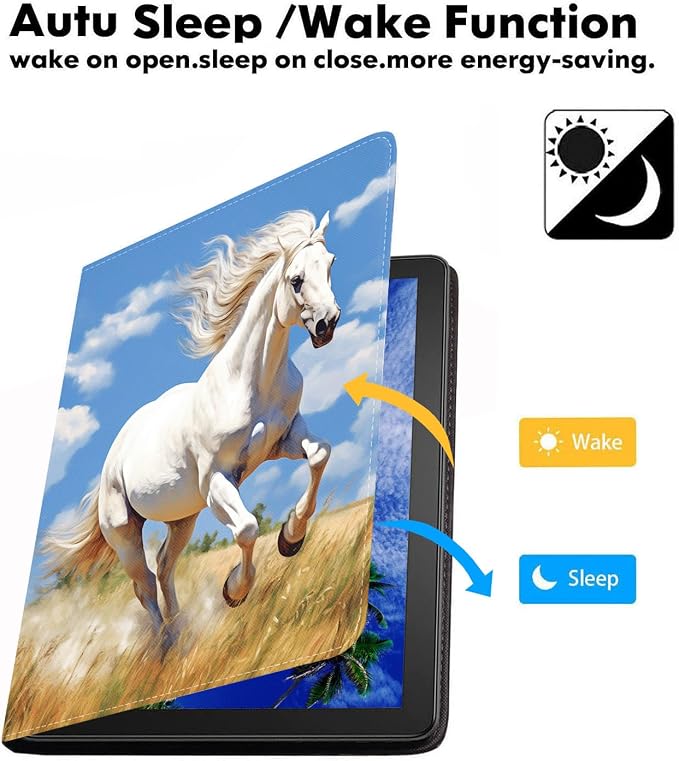 Running White Horse