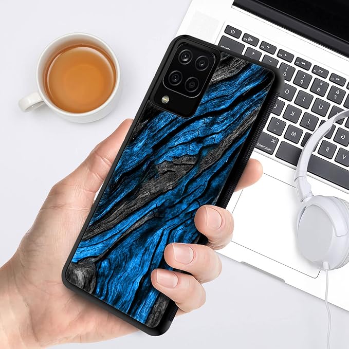 Navy Blue Camo Wood Grain