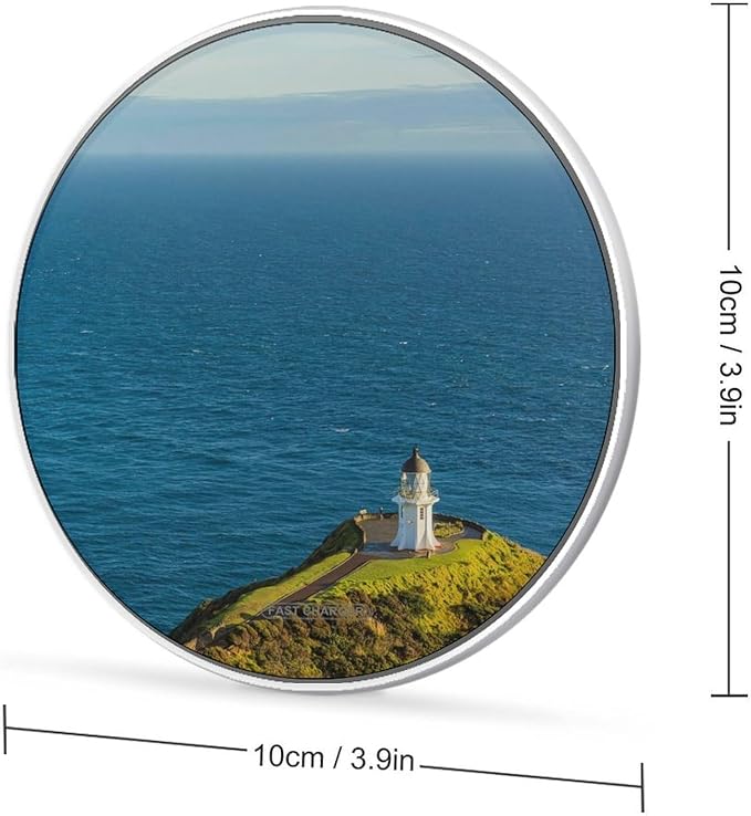 Cape Reinga Lighthouse New Zealands Phone Charger Magnetic Charging Pad Anti-Slip with USB Cable