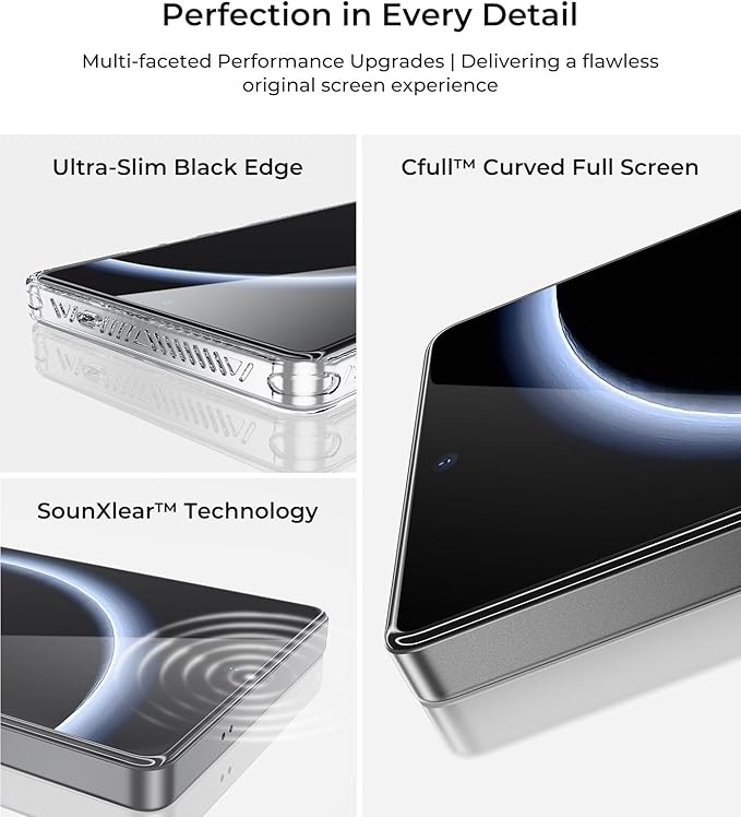 BENKS GlassWarrior HD Screen Protector for Samsung Galaxy S25 Ultra 9H+ Shatterproof [Military-Grade Protection] Superior Scratch Resistance Ultra HD Tempered Glass Screen Protector