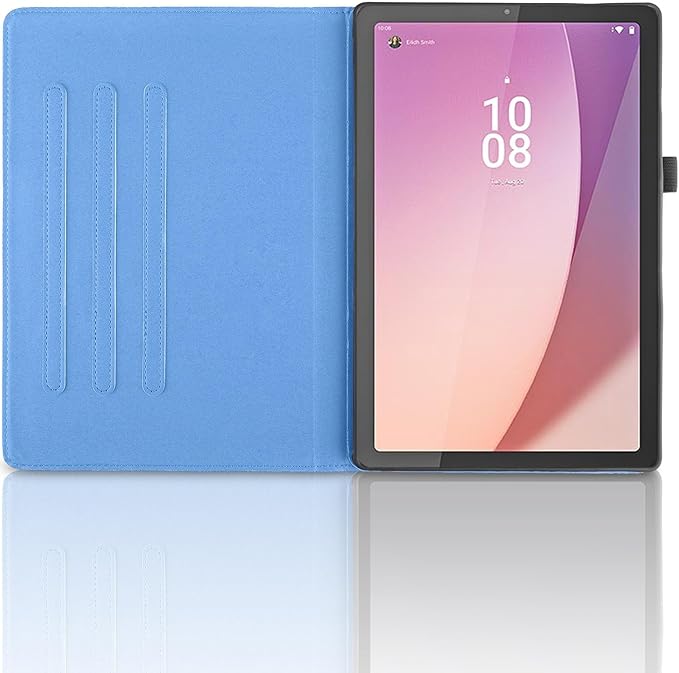 Tablet PC Bags Cases Sleeves Compatible With Lenovo Tab M9 9.0 Inch (Model: TB-310FU 2023 Released) Tablet Case 360 Degree Rotating Stand Foldable Tablet Case Tree Of Life Embossed Shell(Blue)