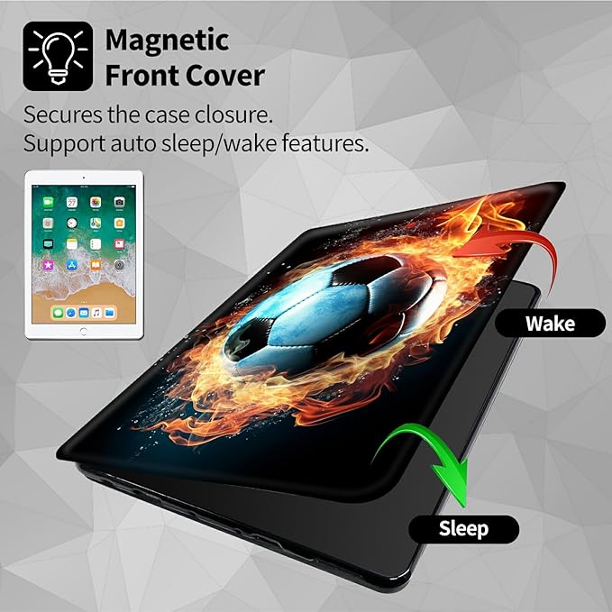 Case for Amazon Kindle Fire Max 11 Case (13th Generation 2023 Release) 11360 Degree Rotating Swivel Stand Protective Cover for Amazon Kindle Fire Max 11 2023Fire Football