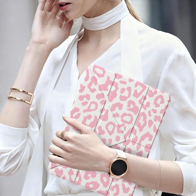 Leopard Pink White