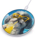 Shih Tzu Wireless Charger Anti-Slip Wireless Charging Pad Slim Charger Mat for Men Women