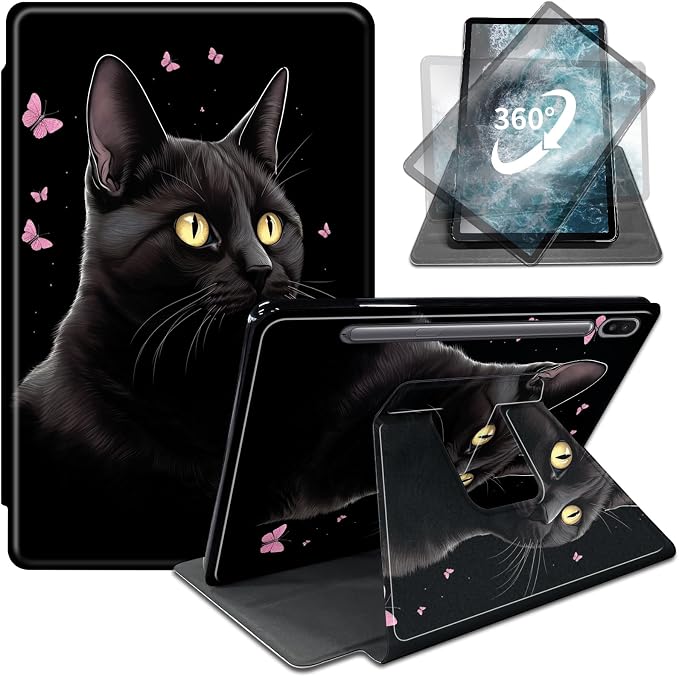 Black Cat Pink Butterfly