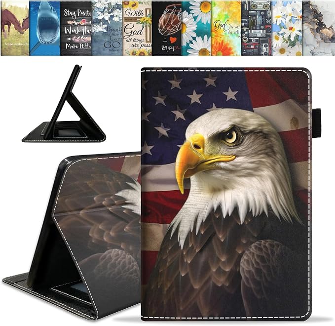 Patriotic American Flag Bald Eagle-1