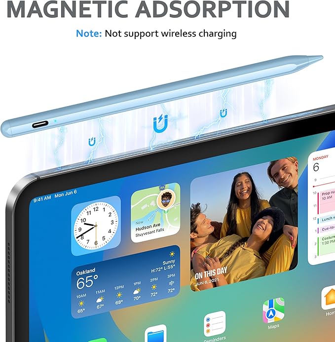 Stylus Pens for Touch Screen DRYMOKINI Stylist Pen Compatible for Android and iOS Tablet/Phones Rechargeable Universal Stylus Pencil Compatible for A-pple/i-Pad/Phone Tablet Blue