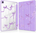 Tuiklol for Samsung Galaxy Tab A9+ Tablet 11” / A9+ Plus 2024 2023Buit-in S-Pen Holder with Clear Protective Cover Transparent Back Shell Auto Wake/Sleep Samsung Tab A9 Plus CoverBow-Purple