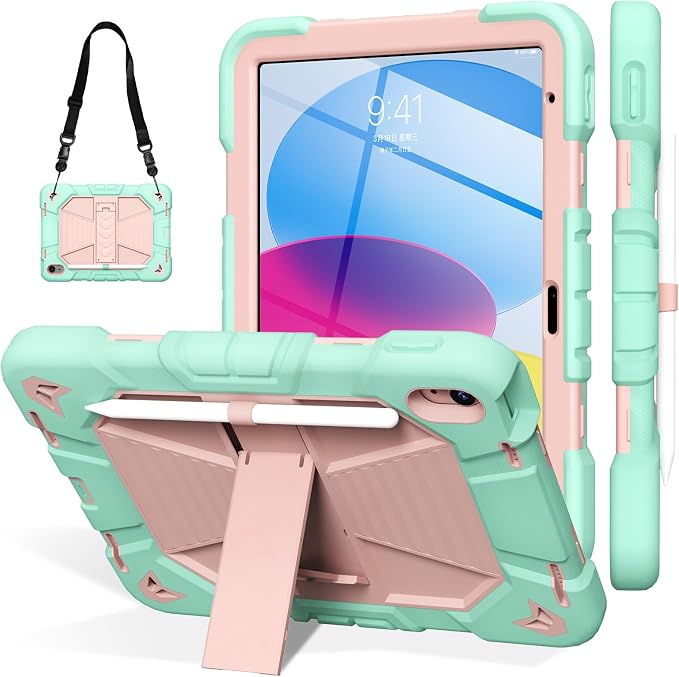 Mint green + rose gold