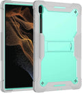 Protective Case Compatible with Samsung Galaxy Tab S9 Ultra 14.6 Inch 2023 Case with Built-in Stand Rugged Hybrid Shockproof Protective CoverCompatible with Samsung Galaxy Tab S9 Ultra(Grey+Green)