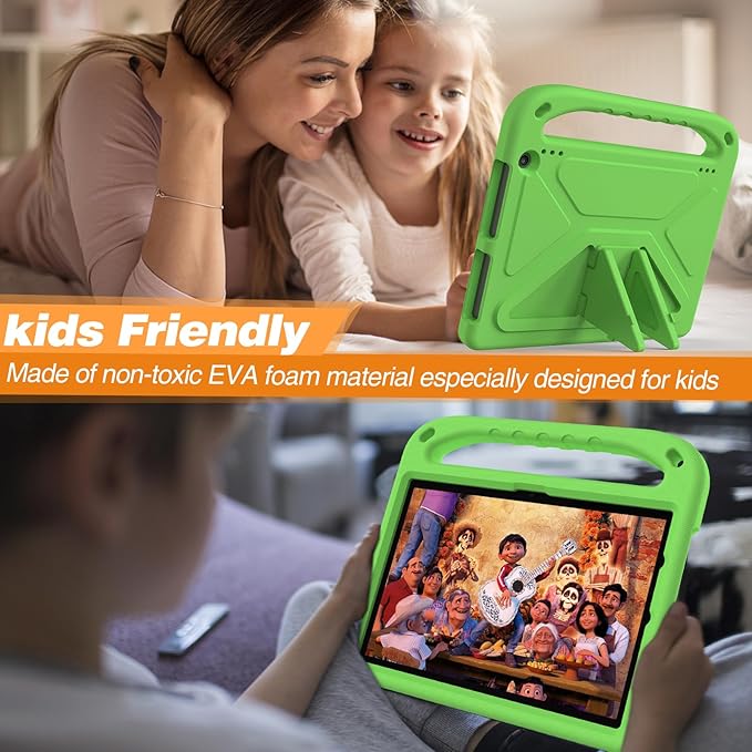 Dteck Kids Case for Fire HD 10 &amp HD 10 Plus Tablet(13th/11th Generation 2023/2021 Release)Lightweight Shockproof Kid-Proof Cover with Handle Stand for Kindle Fire HD 10 Kids Tablet 2023 2021 Gr