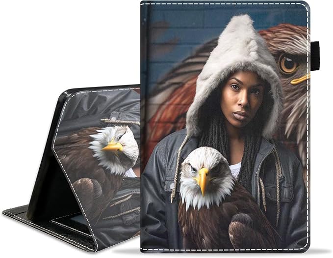 American Black Girl Bald Eagle