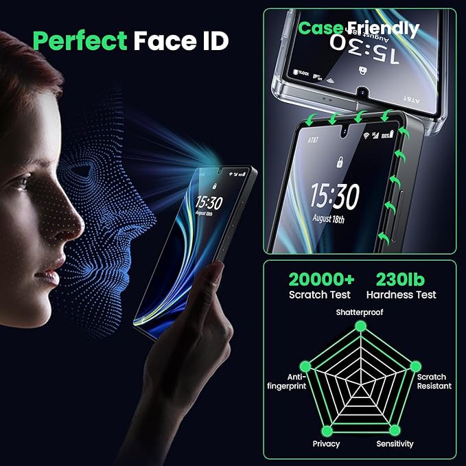 WSKEN for Samsung Galaxy S25 Ultra Screen Protector - [Fingerprint Unlock Support] Case Friendly Auto Dust Removal Shatterproof Bubble Free HD Tempered Glass Film for Galaxy S25 Ultra2 PCS