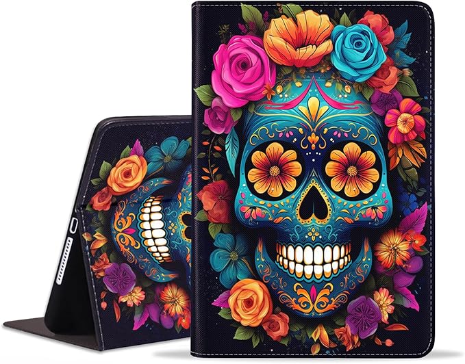 Color Sugar Skull Flowers