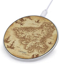 Treasure Map Vintage Wireless Charger Fast Wireless Charging Pad with USB Cable 10W Anti-Slip Magnetic Wireless Charger Portable Slim Charger Puck Travel Charging Station
