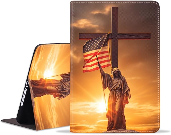 American Flag Cross Jesus
