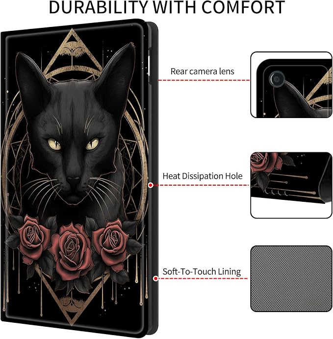 Black Cat and Roses