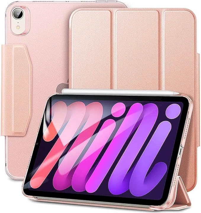 Sahara - ESR Folio Case for iPad mini (A17 Pro) iPad mini (6th Generation 2021) Rose Gold (TB00044)