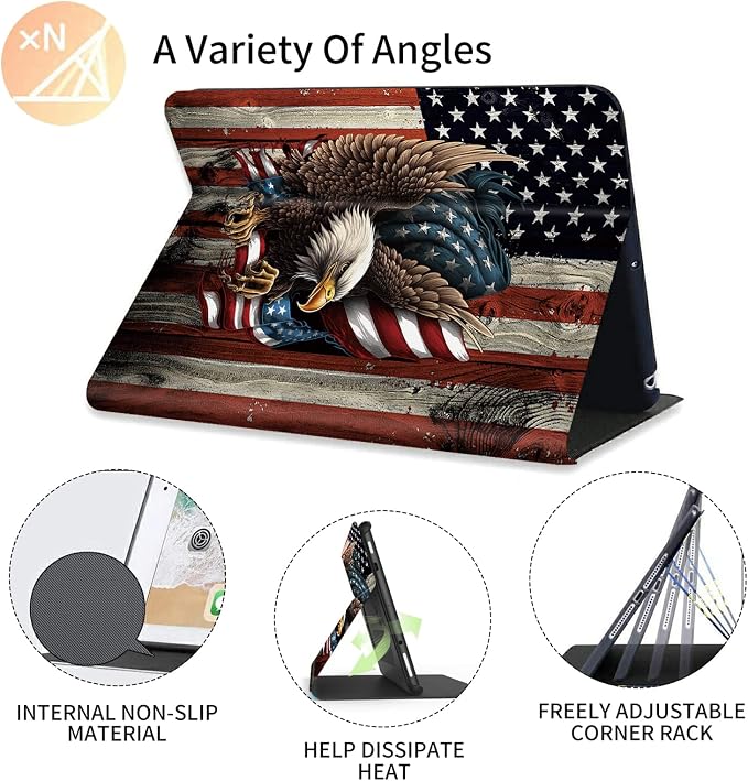 Bald Eagle with Flag