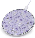 Cute Bunny Floral Wireless Charger Anti-Slip Wireless Charging Pad Slim Charger Mat for Men Women