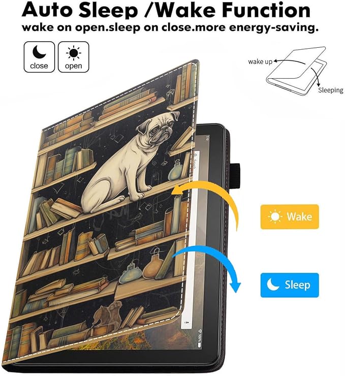 Pug on Bookshelf