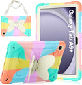 Case for Samsung Galaxy Tab A9 Plus 11 inch 2023 Protective Cover for Galaxy Tab A9+ Plus Tablet Kids Girls with Shoulder Strap Butterfly Kickstand Shockproof Protective
