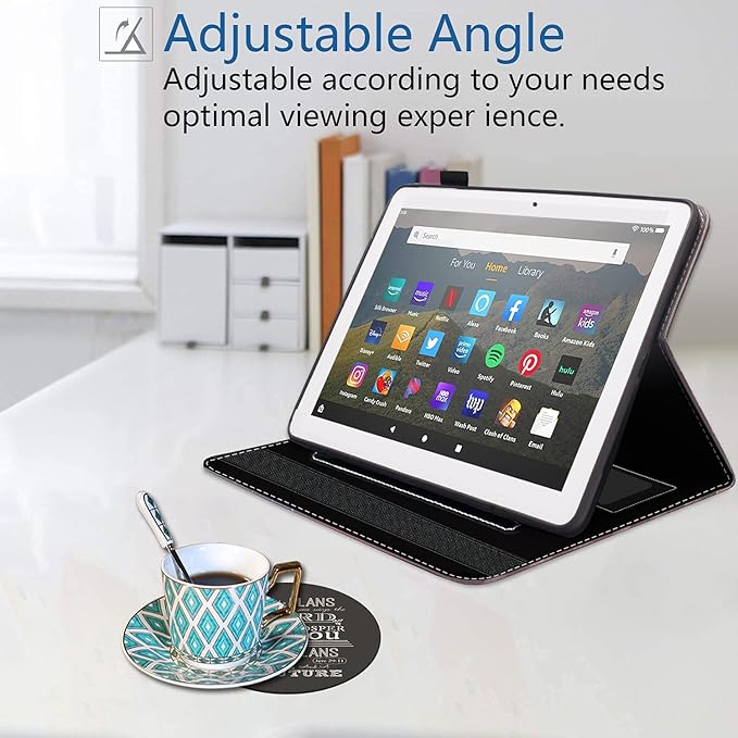 Case for All-New Amazon Kindle Fire HD 8/Fire HD 8 Plus Tablet (12th/10th Generation 2022/2020 Release) - Premium PU Leather Cover with Auto Sleep Wake Bible Verse Jeremiah 29:11