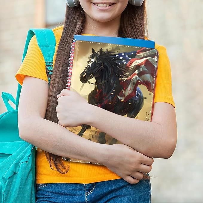 Horse American Flag