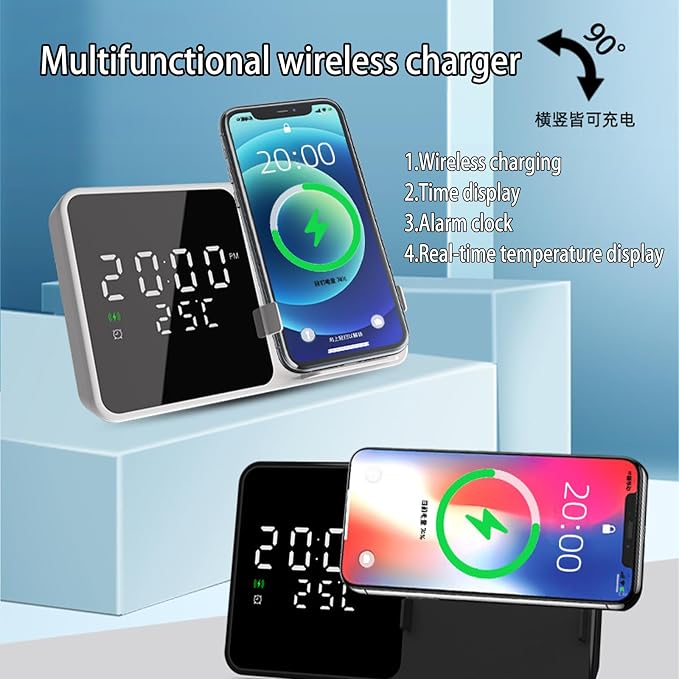 Multi Functional Alarm Clock W5 White