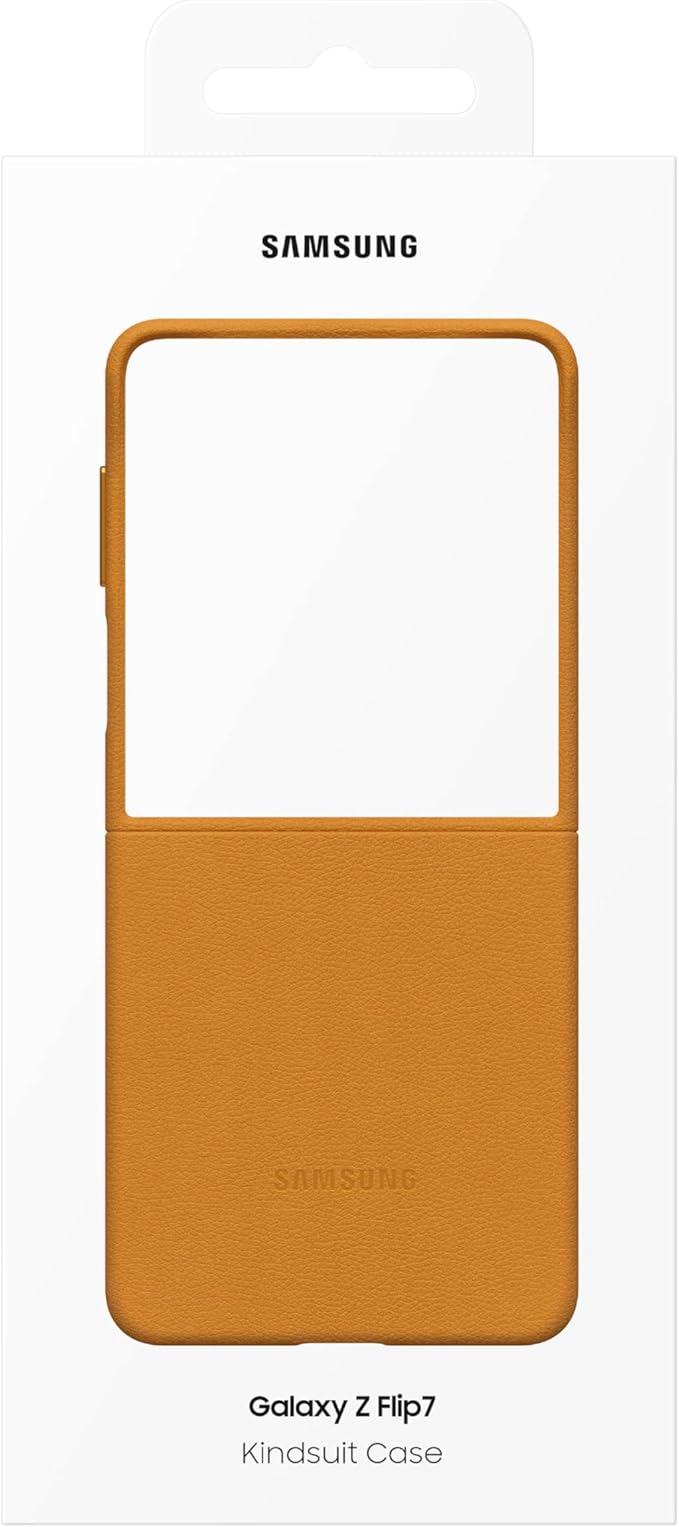 Samsung Galaxy Z Flip7 Kindsuit Phone Case Textured Feel Protective Cover Soft Inner Lining US Version Camel