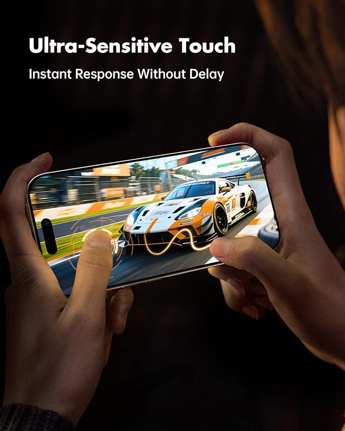 UNBREAKcable Privacy Screen Protector for iPhone 16 Pro Max 6.9 3 Pack Full Coverage Tempered Glass [28° Anti-Spy] [9H Hardness] [Easy Installation Box] Shatterproof Private Screen Guard