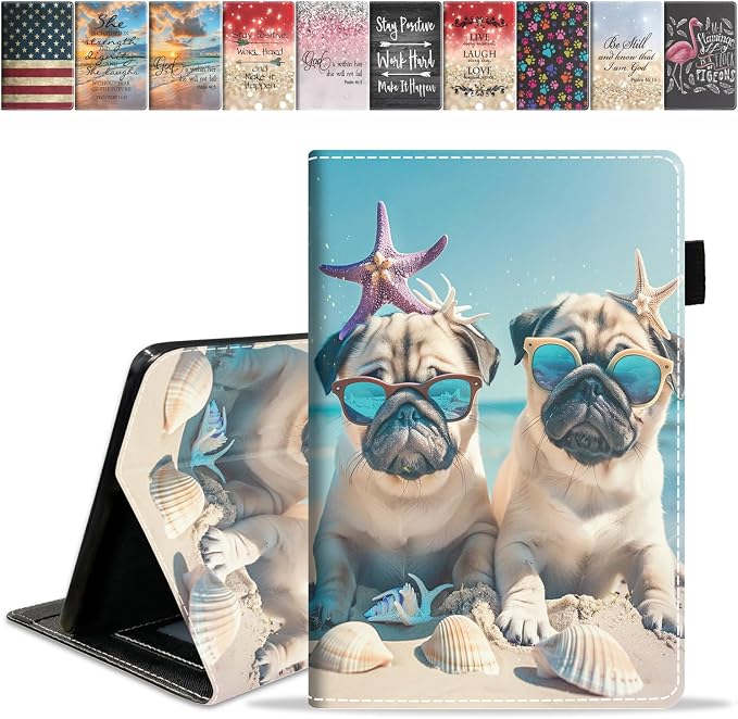 Cute Pug on The Beach